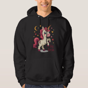 Grote neef eenhoorn vintage schattige kinderen typ hoodie