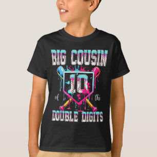 Grote neef van de dubbele cijfers 10e verjaardag j t-shirt