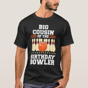 Grote neef van de marthday Bowler-pleister T-shirt