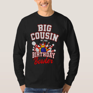 Grote neef van de marthday Bowler-pleister T-shirt