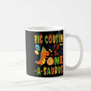 Grote neef van de one-a-saurus 1e verjaardag koffiemok