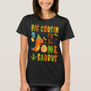 Grote neef van de one-a-saurus 1e verjaardag t-shirt
