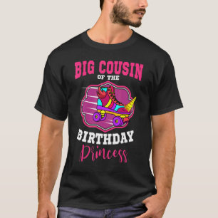 Grote neef van de verjaardagsprinses Roller Schaat T-shirt