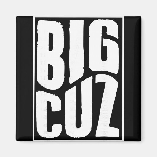 Grote neef zwangerschap aankondiging bijpassende n magneet (Voorkant)