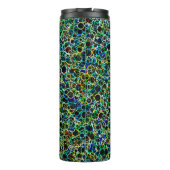 Grote neon cirkels thermische tumbler thermosbeker (Achterkant)