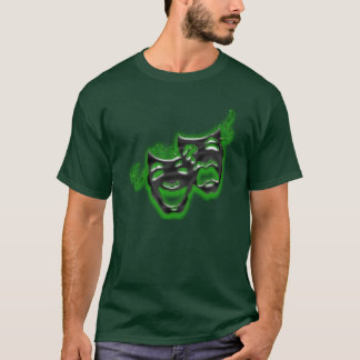 Grote Neon Green-maskers Lange hoes T T-shirt