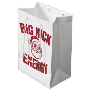 Grote Nick Energie Grappige Kerstman Grove Kerstgr Medium Cadeauzakje