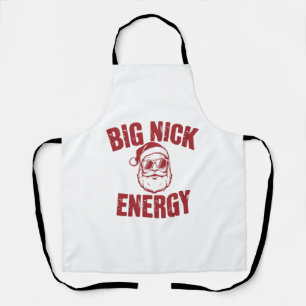 Grote Nick Energie Grappige Kerstman Grove Kerstgr Schort