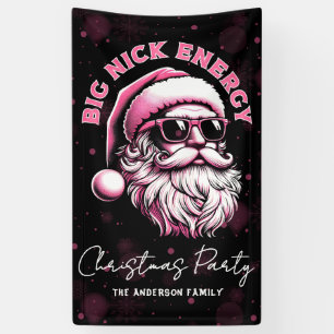 Grote Nick Energie Kerstman Grappige Kerstmis Xmas Spandoek
