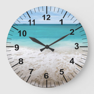 Grote Oceaan Strand Thema Wandklok Klok