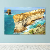GROTE OCEAANKLIFFEN 32x48 Canvas Afdruk (Insitu (Houten vloer))