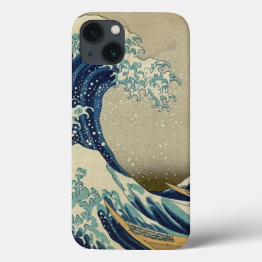 Grote Ocean Wave Beige Phone Case (Achterkant)