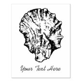 Grote oester Napkin Stamp Rubberstempel (Afrduk)