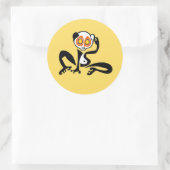 Grote ogen! Cool schattig LORIS- Gele Sticker (Tas)