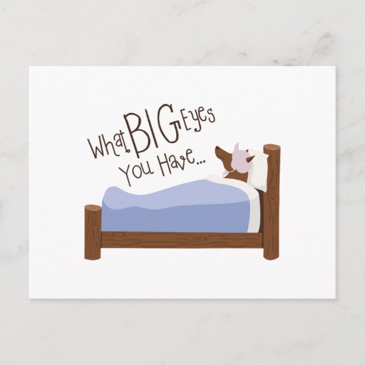 Grote ogen die je hebt briefkaart (Voorkant)
