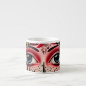 Grote ogen in de Bloemen Espresso Kop (Voorkant)