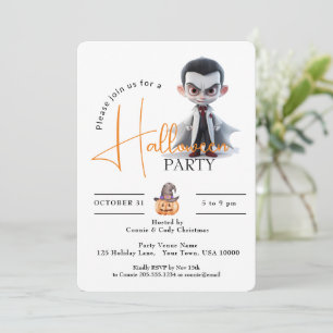 GROTE OGIGE DRACULA, HALLOWEENPARTY KAART