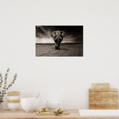 Grote olifant Poster afdrukken (Keuken)