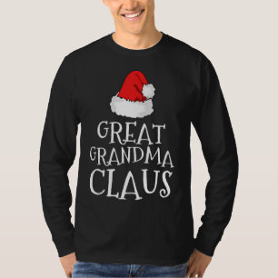 Grote Oma Claus Kerst Pet Familie Matching T-shirt