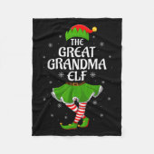 Grote Oma Elf Kerst Familie Meisjes Vrouwen Elf Fleece Deken (Voorkant)