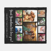 Grote Oma Gift Kleinkinderen 10 Foto Collage Fleece Deken (Voorkant (Horizontaal))