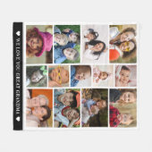 Grote oma hou van je 13 foto collage fleece deken (Voorkant (Horizontaal))