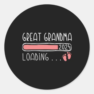 Grote oma laden 2024 familie zwangerschap ronde sticker