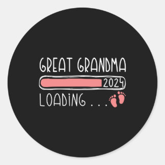 Grote oma laden 2024 familie zwangerschap ronde sticker