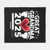 Grote oma laden 2025 zwangerschap aankondiging fleece deken (Voorkant (Horizontaal))