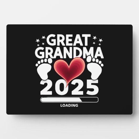 Grote oma laden 2025 zwangerschap aankondiging fotoplaat (voorkant)