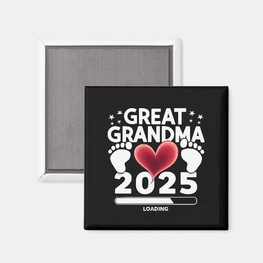 Grote oma laden 2025 zwangerschap aankondiging magneet (Voorkant / Achterkant)