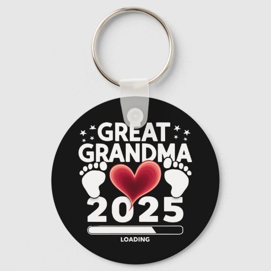 Grote oma laden 2025 zwangerschap aankondiging sleutelhanger (Voorkant)