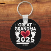 Grote oma laden 2025 zwangerschap aankondiging sleutelhanger (Voorkant)