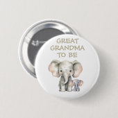 Grote oma om Baby shower Button Wild One (Voorkant /achterkant)