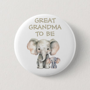 Grote oma om Baby shower Button Wild One
