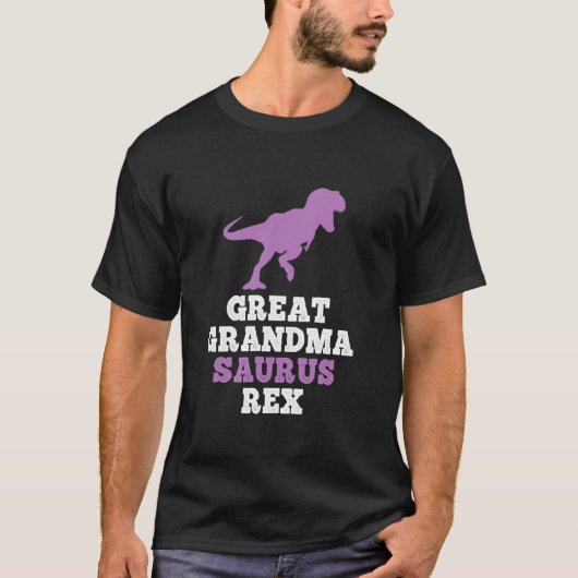 Grote Oma Saurus Rex Dino Dino Dinosaurus Grote Om T-shirt (Voorkant)