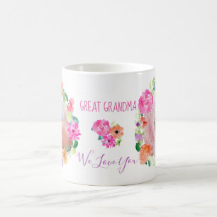 Grote Oma We Love You Floral Wreath Foto Koffiemok
