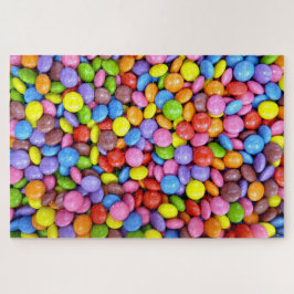 Grote, onmogelijke puzzels met kleurrijke zoetstof