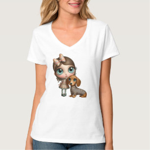 Grote Oog Teckel T-shirt