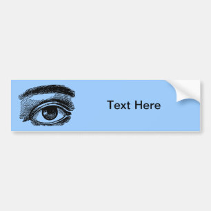 grote oogkleurendruk bumpersticker