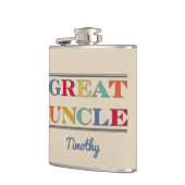 Grote oom herdenking heupfles (Links)