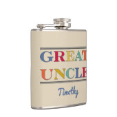 Grote oom herdenking heupfles (Rechts)