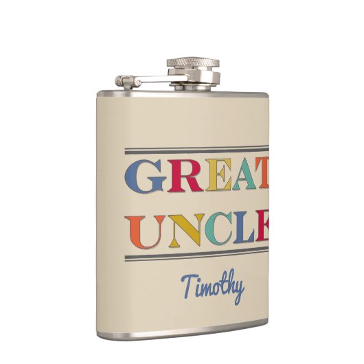 Grote oom herdenking heupfles (Rechts)