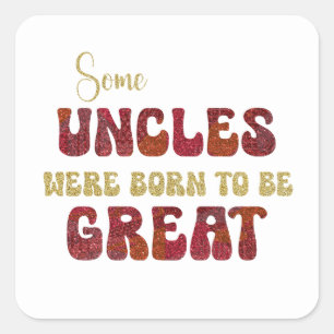 Grote oom vierkante sticker