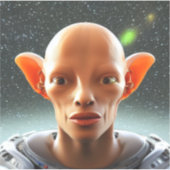 Grote oorlogen, mensen als Alien Sticker (Voorkant)