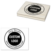 Grote op maat gemaakte rubberen stempel met logo, (Gestempeld)