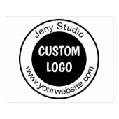 Grote op maat gemaakte rubberen stempel met logo, (Afrduk)