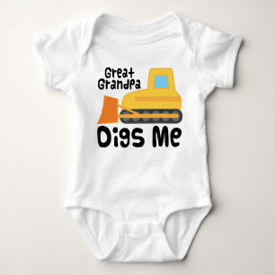 Grote opa Digi Me Bulldozer Truck Romper