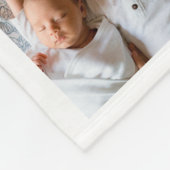 Grote Opa Foto Fleece Deken (Hoek)