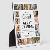 Grote Opa Foto Keepsake Fotoplaat (Zijkant)